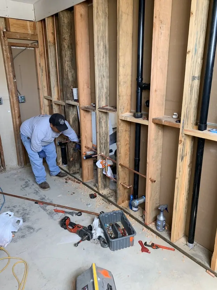 Commercial rough-in plumbing for Gas Line Repair in Harleysville